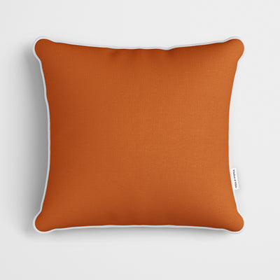 Plain Sunset Orange Cushion - Handmade Homeware, Made in Britain - Windsor and White