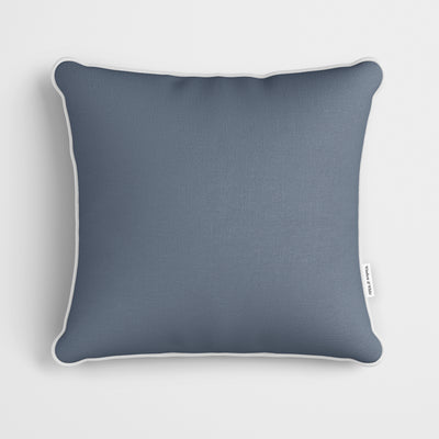 Plain Silver Blue Cushion - Handmade Homeware, Made in Britain - Windsor and White