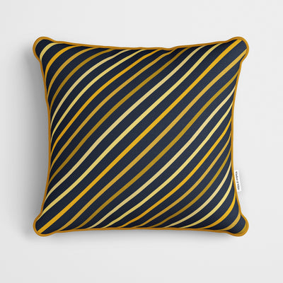 Yellow Ombre Stripe Cushion - Handmade Homeware, Made in Britain - Windsor and White