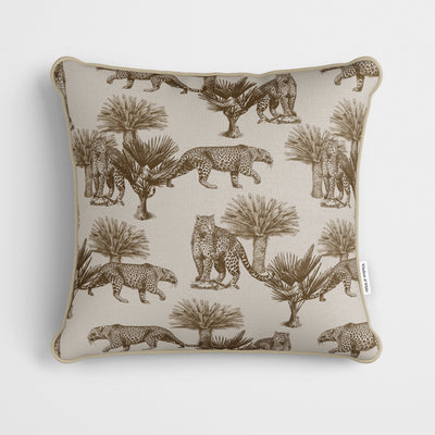 Leopard Pattern Cushion - Handmade Homeware, Made in Britain - Windsor and White