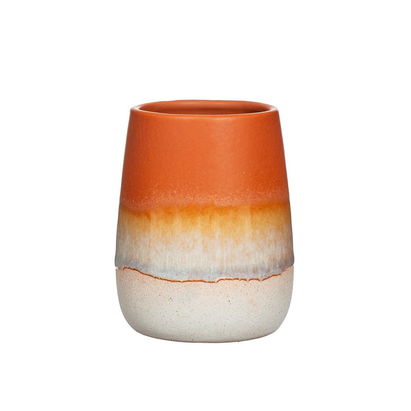 Terracotta Glaze Ceramic Tumbler