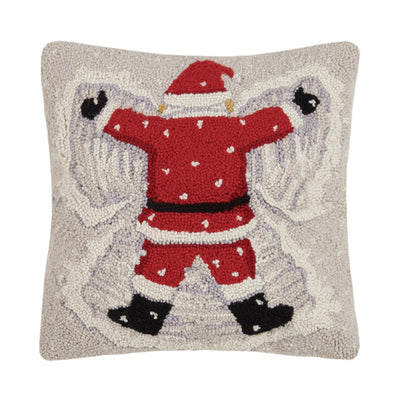 Santa Snow Angel Needlehook Christmas Cushion