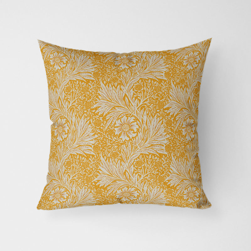 William Morris Marigold In Saffron Water Resistant Garden Outdoor Cushion