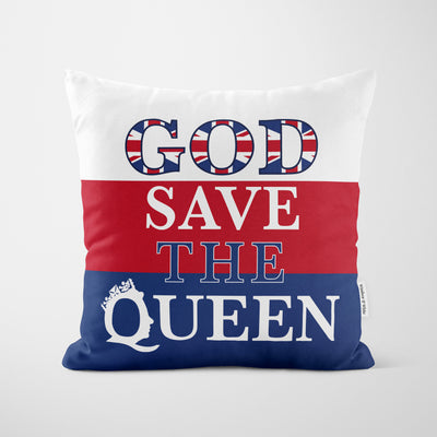 Platinum Jubilee God Save The Queen Cushion