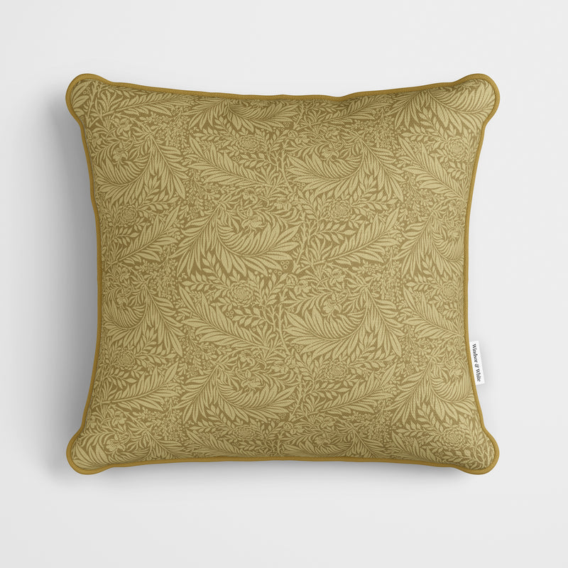 William Morris Christmas Larkspur Gold Cushion