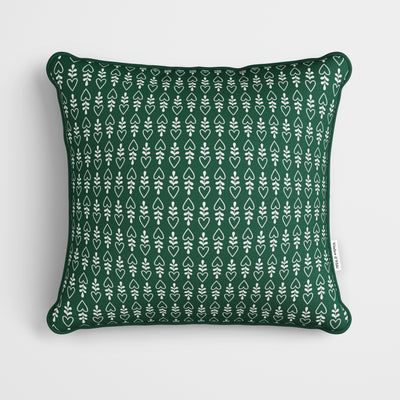 Green Gingerbread House Christmas Cushion