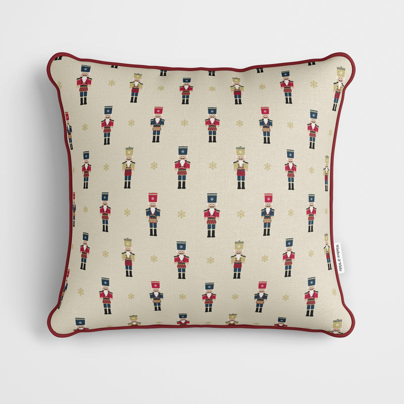 Nutcracker Ditsy Gold Christmas Cushion