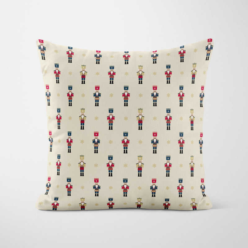 Nutcracker Ditsy Gold Christmas Cushion