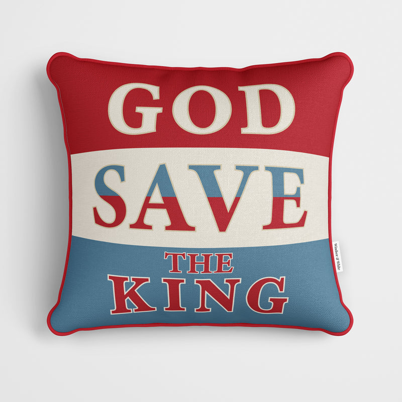 God Save The King Cushion - King Charles III