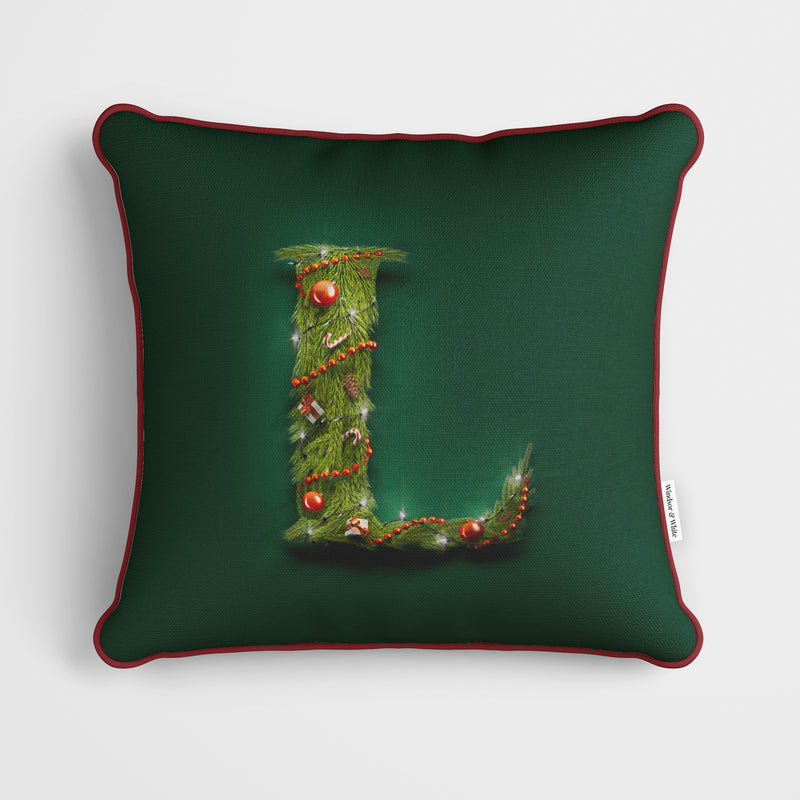 Christmas Garland Letter (I) Cushion