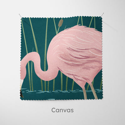 Flamingo Art Print Cushion - Handmade Homeware, Made in Britain - Windsor and White