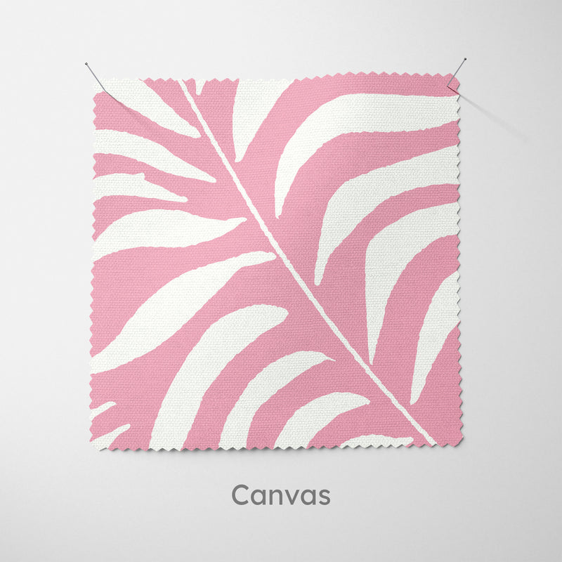 Palm Leaves Pink Cushion - Handmade Homeware, Made in Britain - Windsor and White
