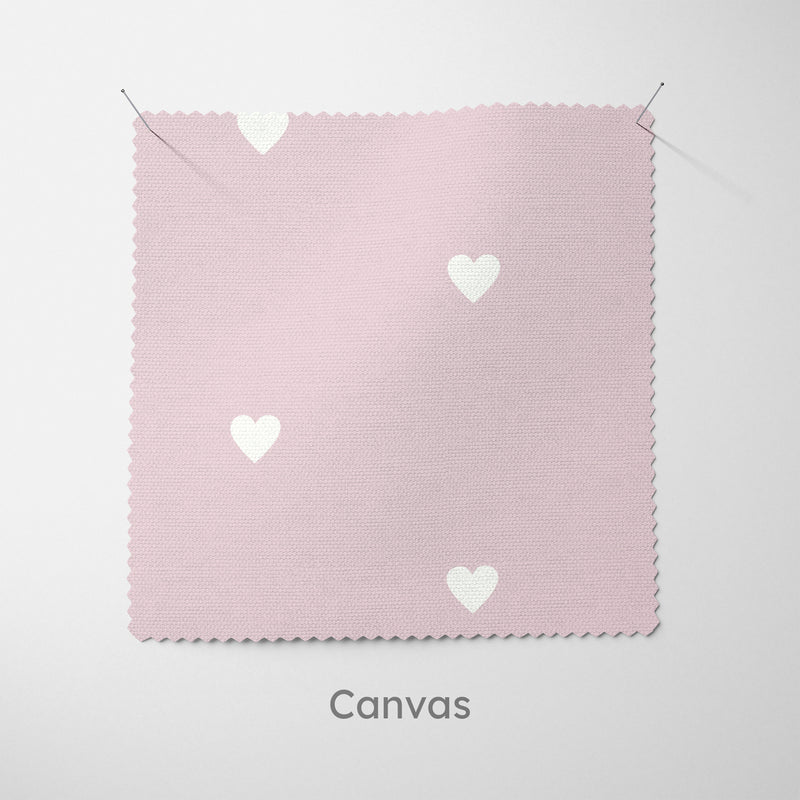Pink Polka Dot Hearts Cushion - Handmade Homeware, Made in Britain - Windsor and White