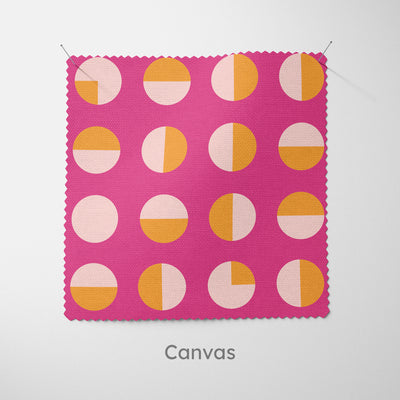 Circular Segment Pink Cushion - Handmade Homeware, Made in Britain - Windsor and White