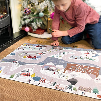 Personalised Children's Play Mat Winter Wonderland
