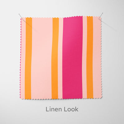 Pink Wide Regimental Stripe Cushion - Handmade Homeware, Made in Britain - Windsor and White