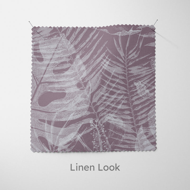 Palm Leaf Fabric - Handmade Homeware, Made in Britain - Windsor and White