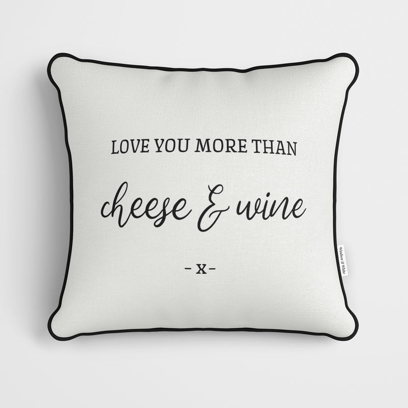 Personalised Love You More Than Cushion White