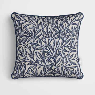 William Morris Willow Nature Ornament Navy Blue Cushion