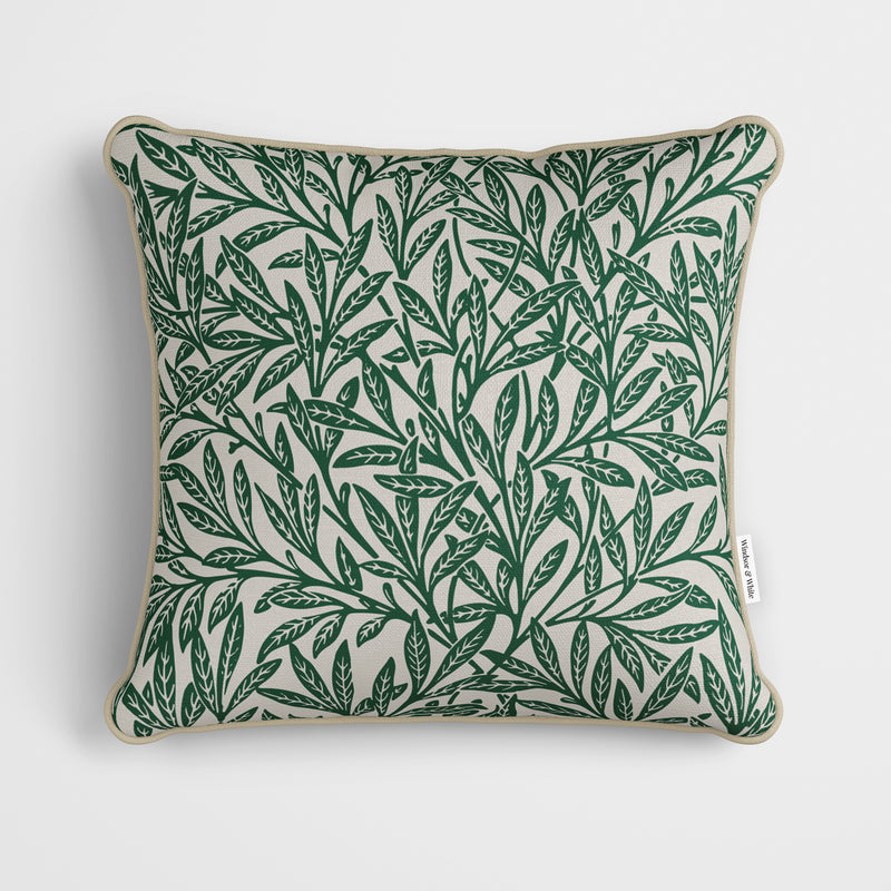 William Morris Willow Nature Ornament Dark Green Cushion
