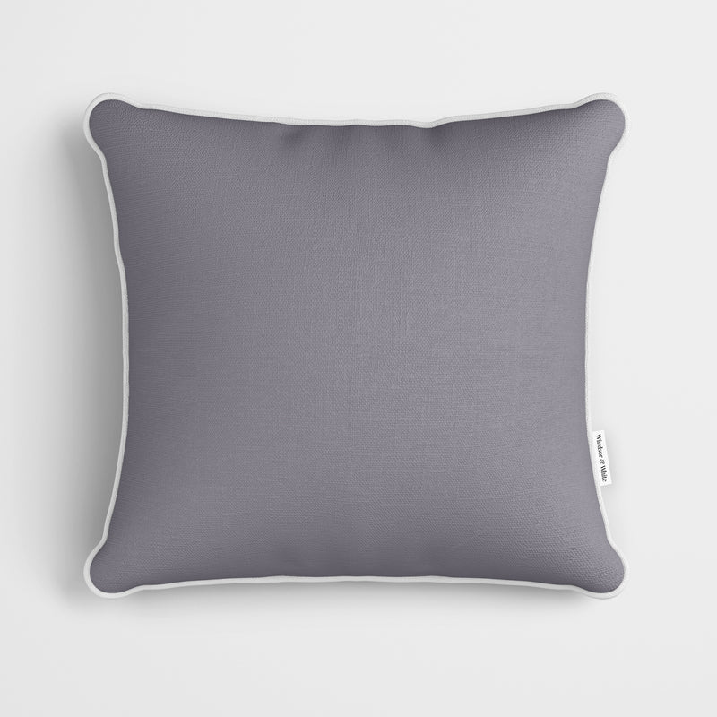 Plain Silver Lavender Cushion - Handmade Homeware, Made in Britain - Windsor and White