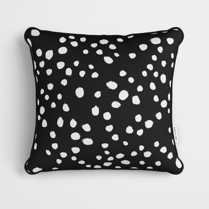 Scattered White Dots Cushion - Handmade Homeware, Made in Britain - Windsor and White