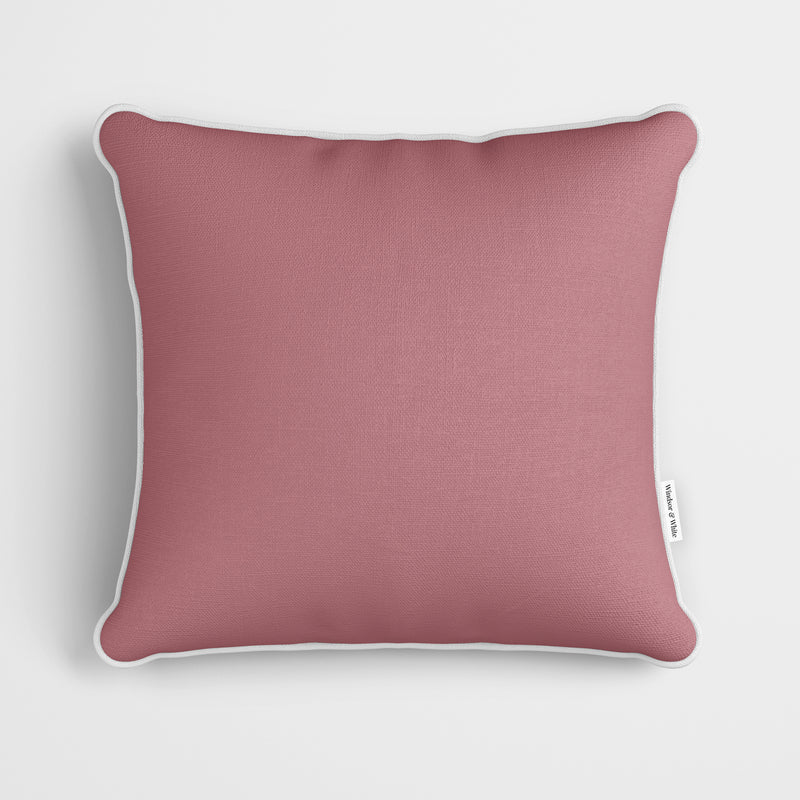 Plain Deep Rose Pink Cushion - Handmade Homeware, Made in Britain - Windsor and White