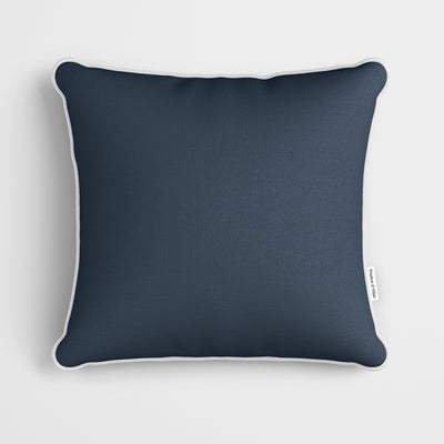 Plain Deep Sea Blue Cushion - Handmade Homeware, Made in Britain - Windsor and White