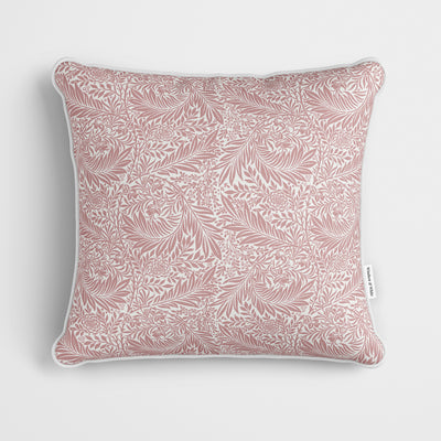 William Morris Larkspur Pink Rose Cushion - Handmade Homeware, Made in Britain - Windsor and White