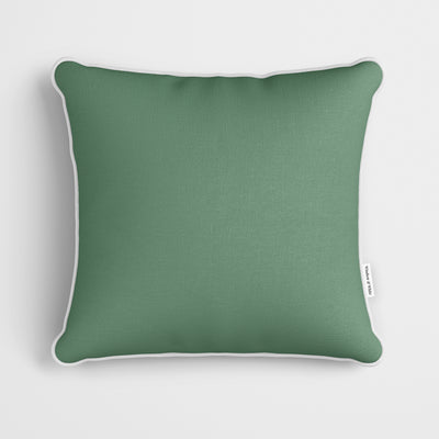 Plain Laurel Green Cushion - Handmade Homeware, Made in Britain - Windsor and White