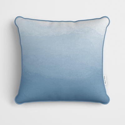 Blue Ombre Watercolour Cushion - Handmade Homeware, Made in Britain - Windsor and White