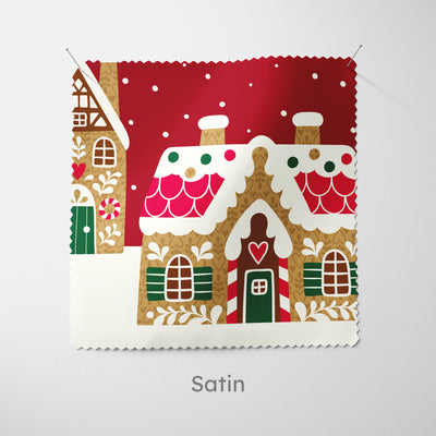 Personalised Red Gingerbread House Cushion