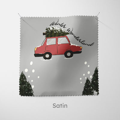 Christmas Cars Light Grey Cushion