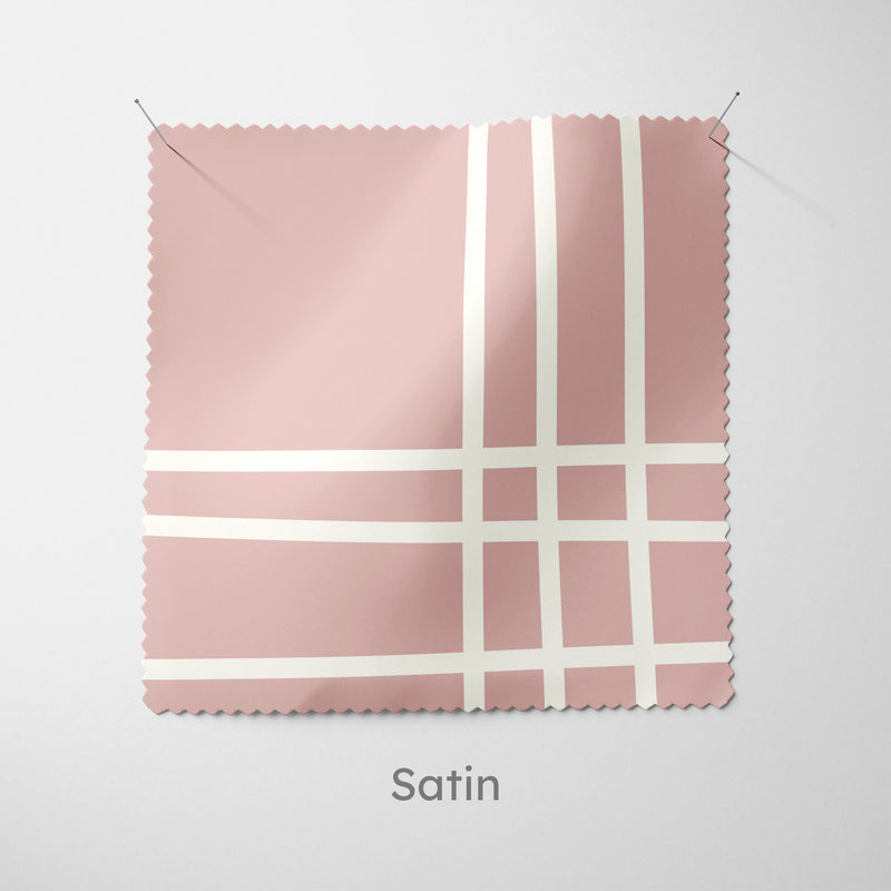 Blossom Pink Crosshatch Cushion - Handmade Homeware, Made in Britain - Windsor and White