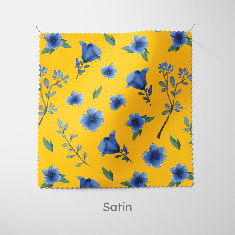 Yellow Ditsy Floral Cushion - Handmade Homeware, Made in Britain - Windsor and White