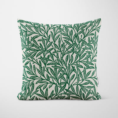 William Morris Willow Nature Ornament Dark Green Cushion