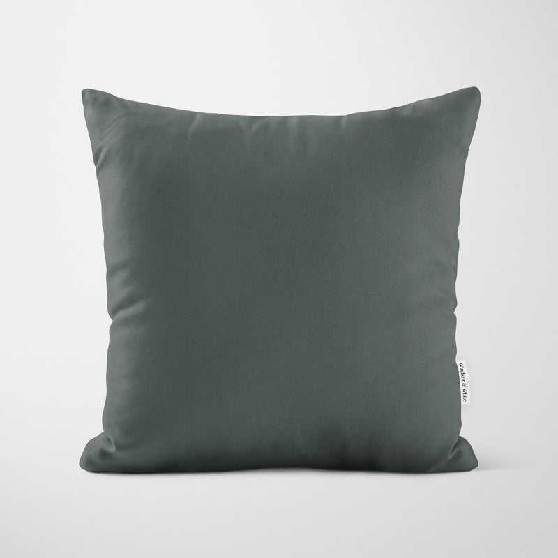 Plain Graphite Grey Cushion