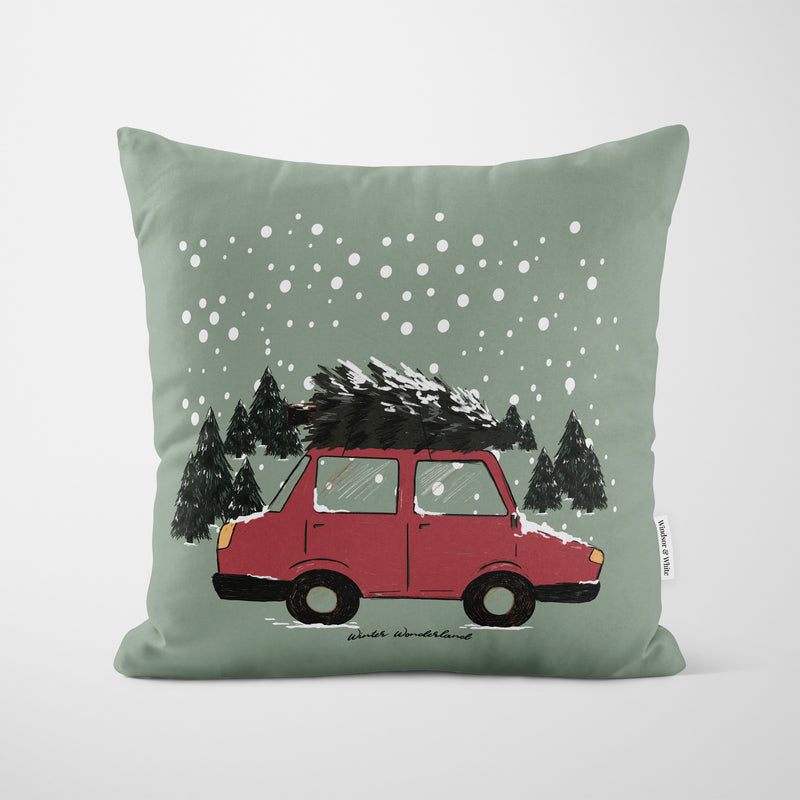 Winter Wonderland Sage Cushion