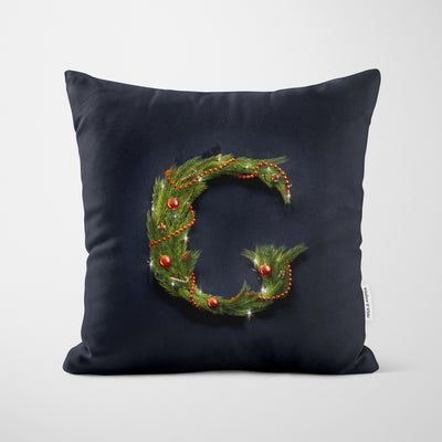 Christmas Garland Letter (G) Cushion