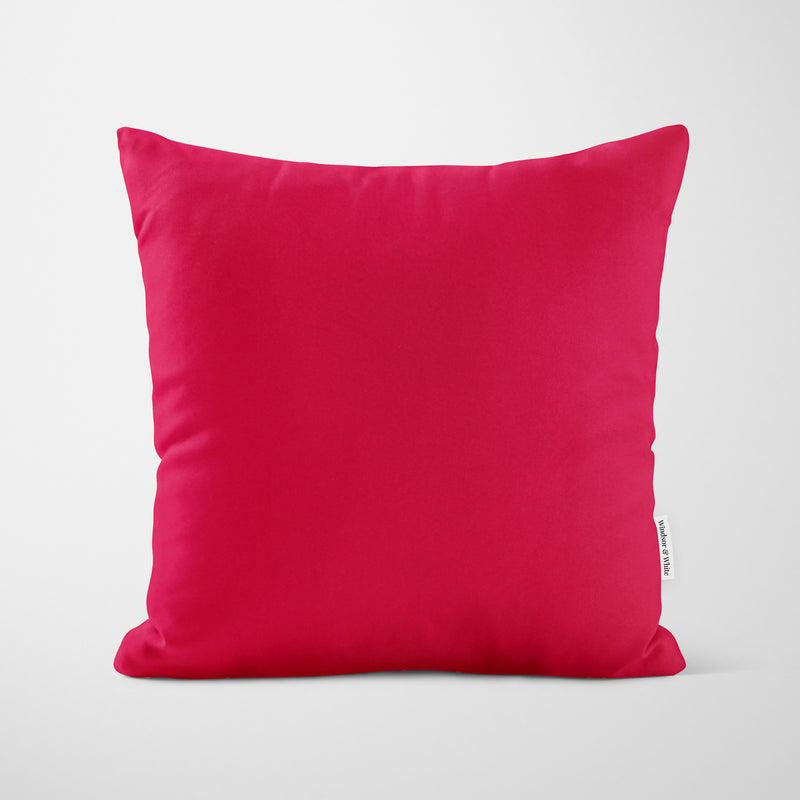 Plain Strawberry Cushion - Handmade Homeware, Made in Britain - Windsor and White