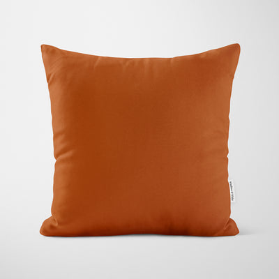 Plain Copper Orange Cushion - Handmade Homeware, Made in Britain - Windsor and White