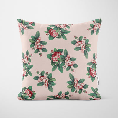 Japanese Blossom Pink Cushion - Handmade Homeware, Made in Britain - Windsor and White