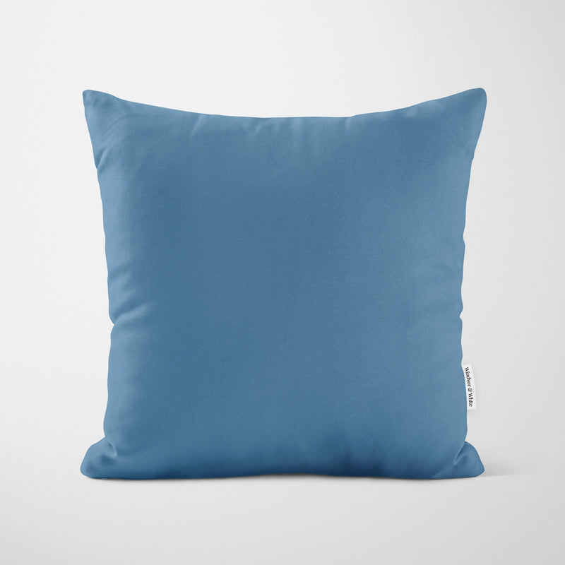 Plain Air Force Blue Cushion - Handmade Homeware, Made in Britain - Windsor and White