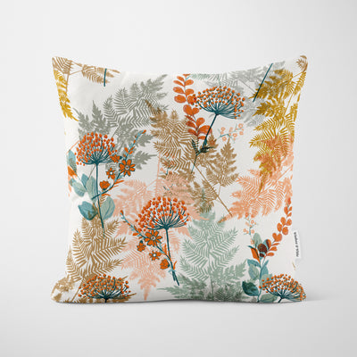 Autumnal Woodland Cushion - Handmade Homeware, Made in Britain - Windsor and White