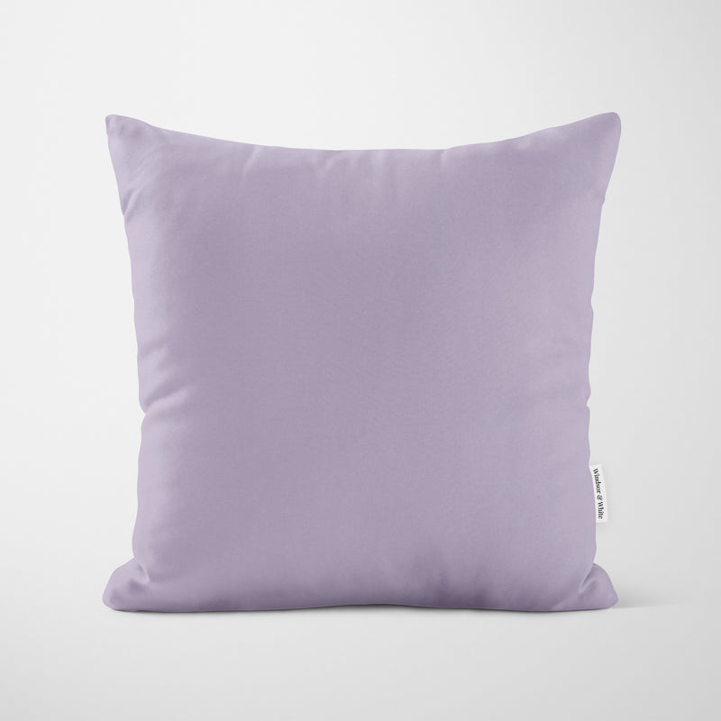Plain Wisteria Purple Cushion - Handmade Homeware, Made in Britain - Windsor and White