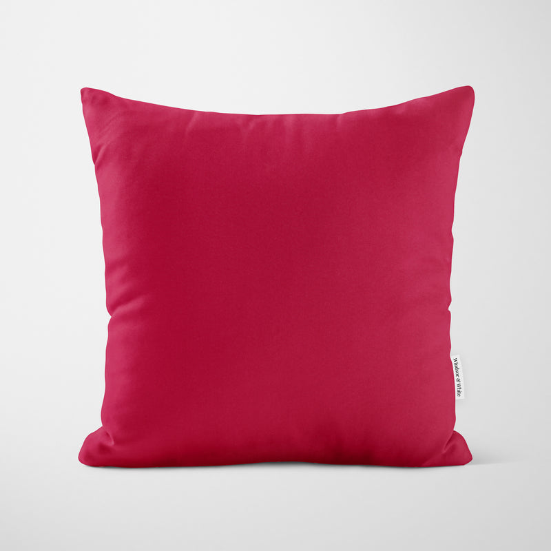 Plain Red Apple Cushion - Handmade Homeware, Made in Britain - Windsor and White