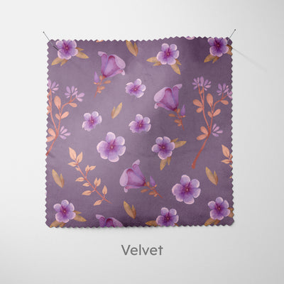 Purple Ditsy Floral Cushion