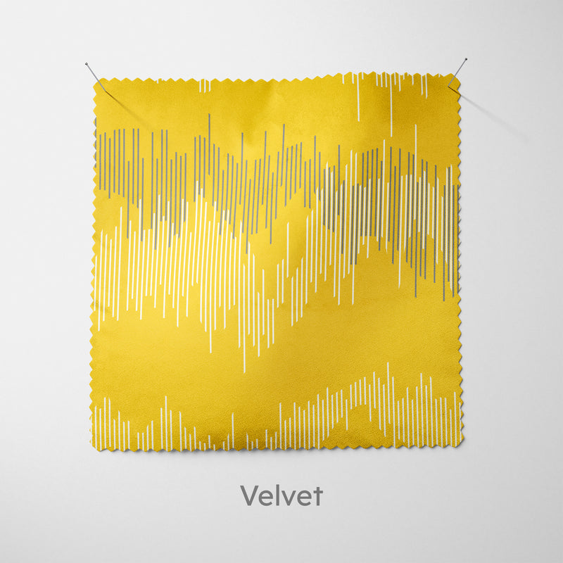 Yellow Texture Lines Cushion
