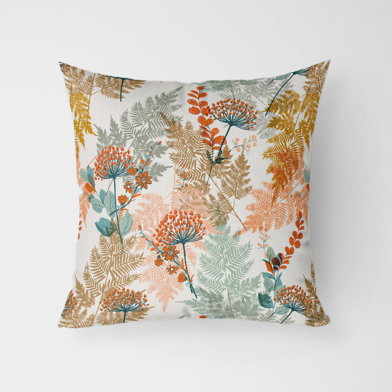 Autumnal Woodland Water Resistant Garden Outdoor Cushion - Handmade Homeware, Made in Britain - Windsor and White