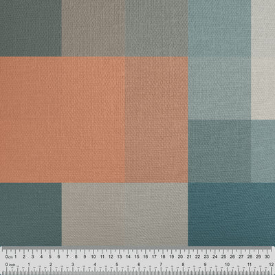 Muted Tones Pixel Print Fabric - Handmade Homeware, Made in Britain - Windsor and White